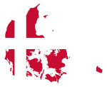 Denmark Map Flag